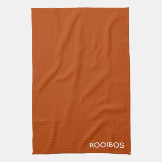 Rooibos rode bruine kleurnaam theedoek (Verticaal)