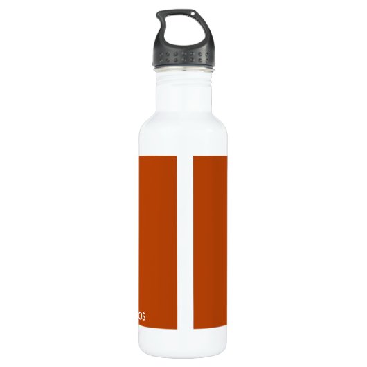 Rooibos rode bruine kleurnaam waterfles  (Achterkant)