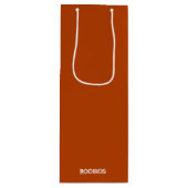 Rooibos rode bruine kleurnaam wijn cadeautas (Voorkant)