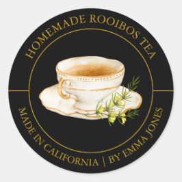 Rooibos Tea Modern label