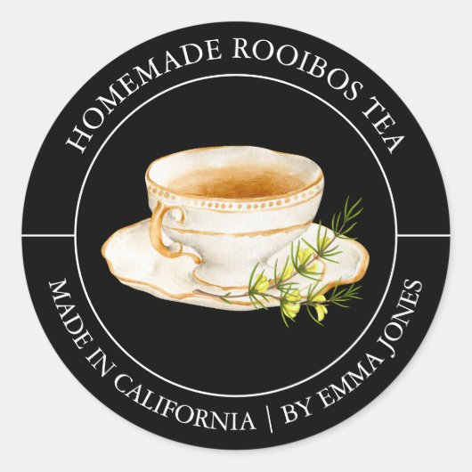 Rooibos Thee Modern label (Voorkant)