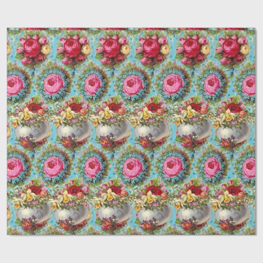 ROOIEN VAN ROOIEN VAN ROOIEN VAN ROOD, EENVOUDIGER CADEAUPAPIER (Vlak)