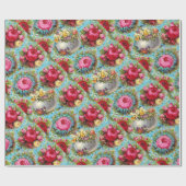 ROOIEN VAN ROOIEN VAN ROOIEN VAN ROOD, EENVOUDIGER CADEAUPAPIER (Vlak)