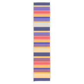 ROOIG BLAUWE STRIPES KORTE TAFELLOPER (Voorkant)