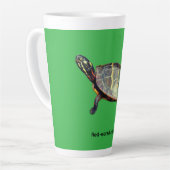 Rooioor-schuifschildpad latte mok (Linkerhoek)