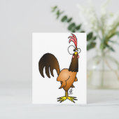 Rooirooster Briefkaart (Staand voorkant)