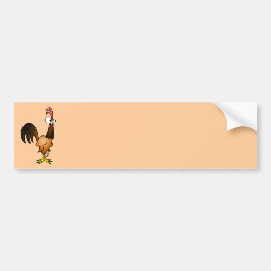 Rooirooster Bumpersticker (Voorkant)