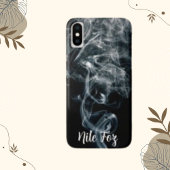 Rook Abstracte dampen achtergrond, Jouw naam Case-Mate iPhone Case