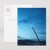 Rook achter Space Shuttle Briefkaart (Voorkant / Achterkant)