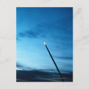 Rook achter Space Shuttle Briefkaart