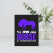 Rook als een paard in Royal Briefkaart (Staand voorkant)