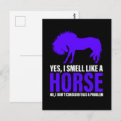 Rook als een paard in Royal Briefkaart (Voorkant / Achterkant)