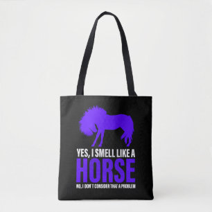 Rook als een paard in Royal Tote Bag