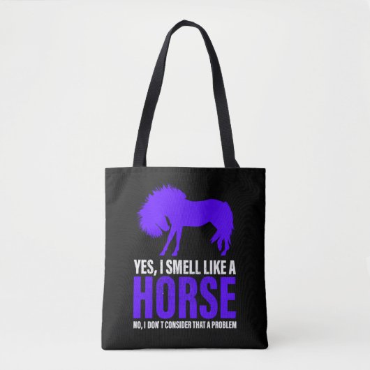 Rook als een paard in Royal Tote Bag (Voorkant)