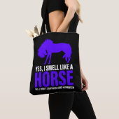 Rook als een paard in Royal Tote Bag (Dichtbij)