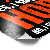 Rook als een paard in Tangerine Foto Afdruk (Hoek)