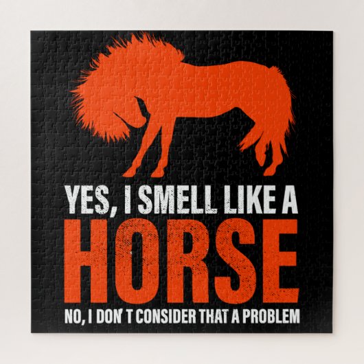 Rook als een paard in Tangerine Legpuzzel (Verticaal)