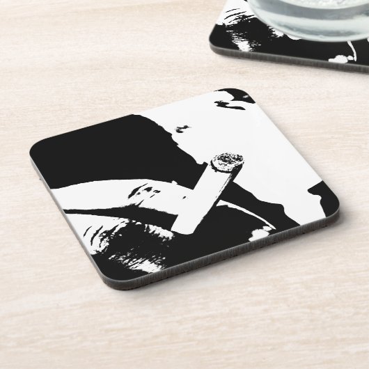 Rook Break Bier Onderzetter (Linkerzijde)