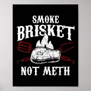 Rook Brisket Niet - Grappig Bbq Grillvlees Cadeau Poster