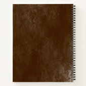 Rook(Bronze)™ spirale laptop Notitieboek (Achterkant)