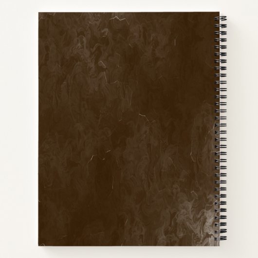 Rook(Bronze)™ spirale laptop Notitieboek (Achterkant)