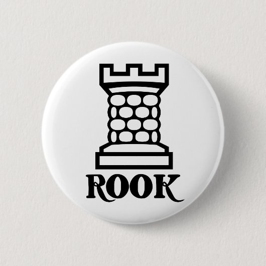 Rook/Castle Ronde Button 5,7 Cm (Voorkant)