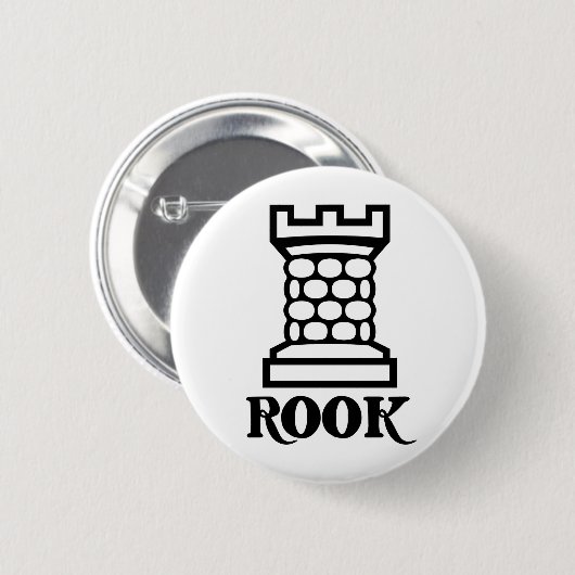 Rook/Castle Ronde Button 5,7 Cm (Voorkant /achterkant)