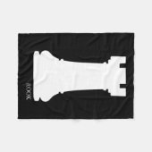 Rook Chess Piece Group Costume Chess Club Chess Bo Fleece Deken (Voorkant (Horizontaal))