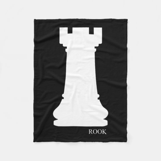 Rook Chess Piece Group Costume Chess Club Chess Bo Fleece Deken (Voorkant)