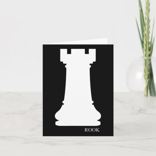Rook Chess Piece Group Costume Chess Club Chess Bo Kaart (Voorkant)