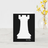 Rook Chess Piece Group Costume Chess Club Chess Bo Kaart (Gele Bloem)