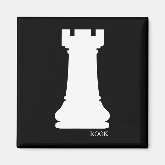 Rook Chess Piece Group Costume Chess Club Chess Bo Magneet (Voorkant)