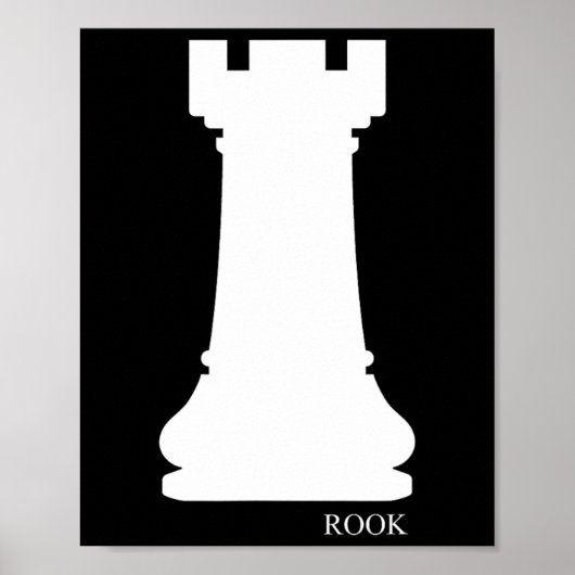 Rook Chess Piece Group Costume Chess Club Chess Bo Poster (Voorkant)