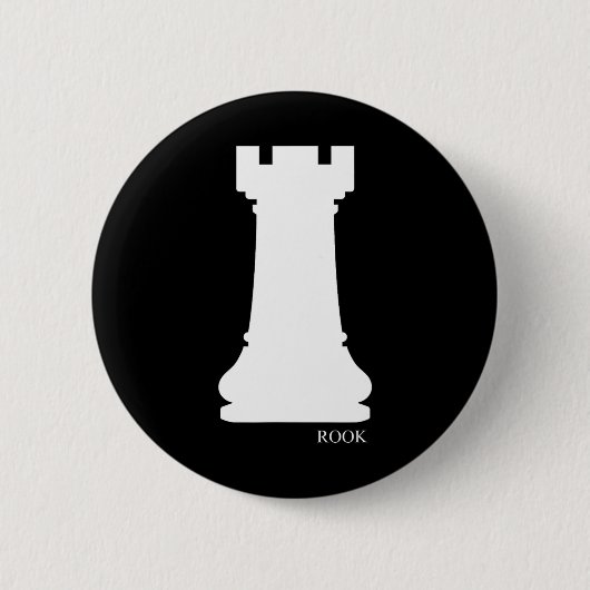 Rook Chess Piece Group Costume Chess Club Chess Bo Ronde Button 5,7 Cm (Voorkant)