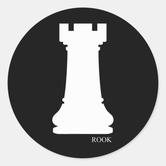 Rook Chess Piece Group Costume Chess Club Chess Bo Ronde Sticker (Voorkant)