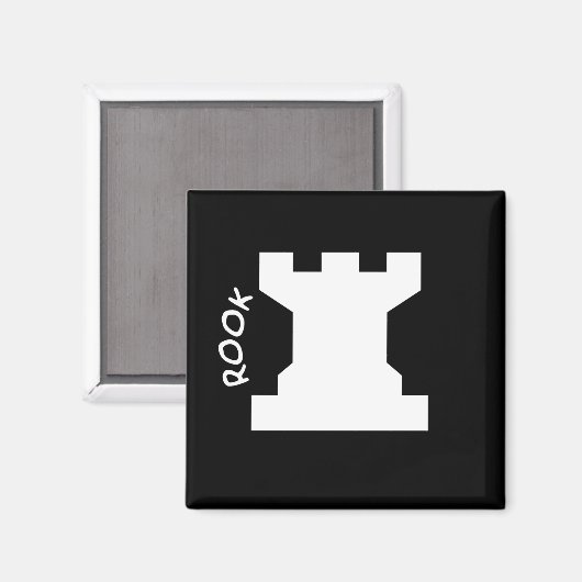 Rook Chess Piece Magneet (Voorkant / Achterkant)