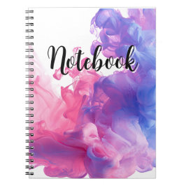 Rook diffuse roze en paars notitieboek