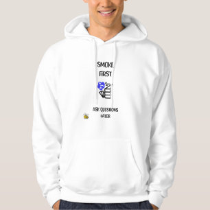 Rook eerst, stel later vragen Bijenhouder-trui Hoodie