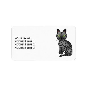 Rook Egyptische Mau Lieve Kat & Aangepaste Tekst Etiket