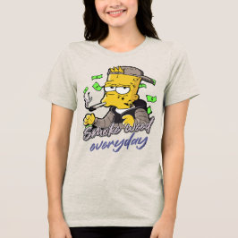Rook elke dag wiet - alleen koude vibes Tri-Blend shirt