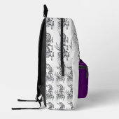 Rook en brand bedrukte rugzak (Links)