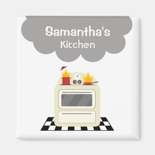 Rook- en brandweerstand op Kitchen Magnet