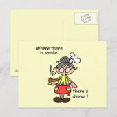 Rook en de T-shirts en de Giften van het Diner Briefkaart (Voorkant / Achterkant)