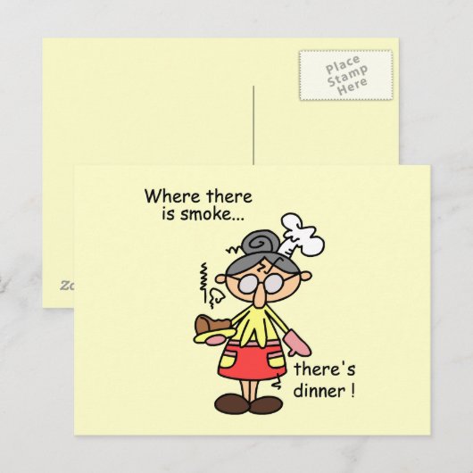 Rook en de T-shirts en de Giften van het Diner Briefkaart (Voorkant / Achterkant)