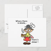 Rook en de T-shirts en de Giften van het Diner Briefkaart (Voorkant / Achterkant)