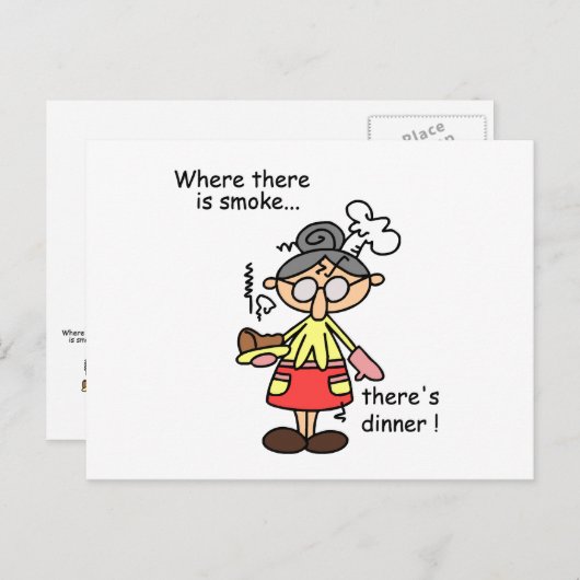 Rook en de T-shirts en de Giften van het Diner Briefkaart (Voorkant / Achterkant)