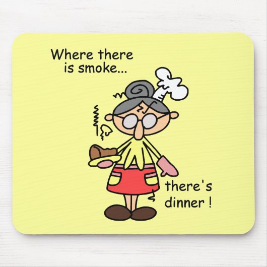 Rook en de T-shirts en de Giften van het Diner Muismat (Voorkant)