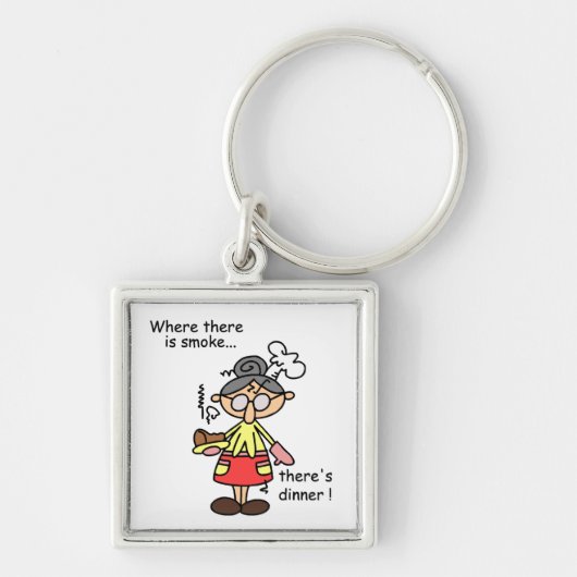 Rook en de T-shirts en de Giften van het Diner Sleutelhanger (Voorkant)