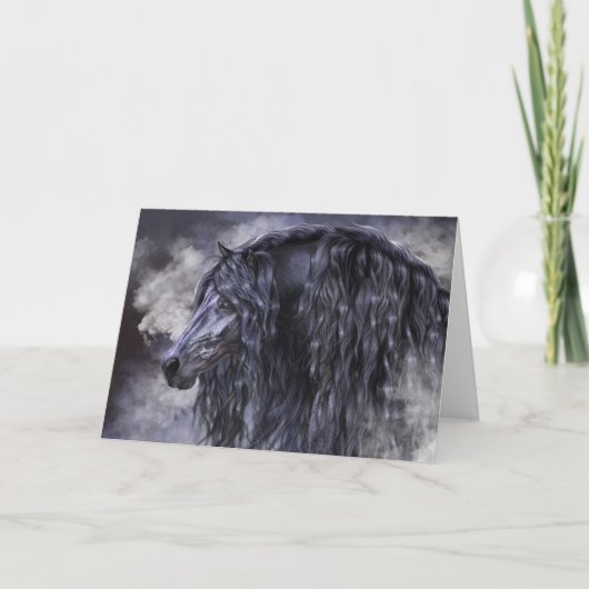 Rook en Ebony Wenskaart Kaart (Voorkant)