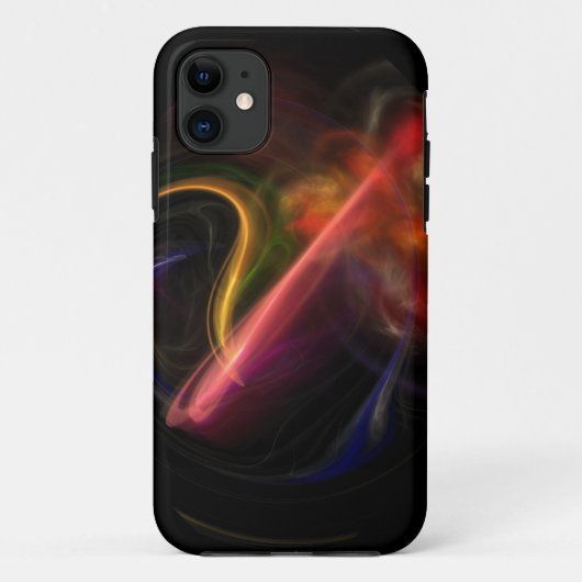 Rook en Flames abstracte art iPhone 5 hoesje (Achterkant)